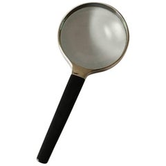 Georg Jensen Sterling Magnifying Glass No. 392  Ebony Handle by Henning Koppel