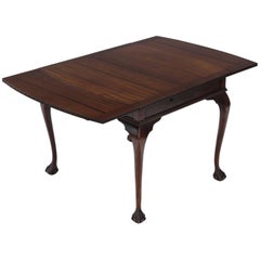 Antique Mahogany Drawer Leaf Extending Dining Table, circa 1925