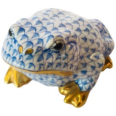 Used Herend Porcelain Frog