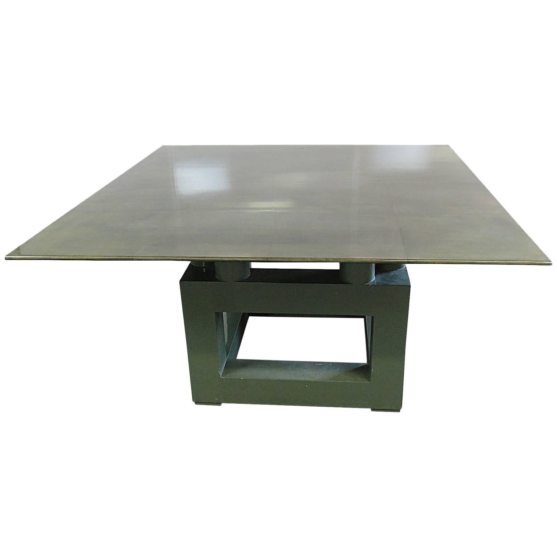 Rare Shagreen Top Dining Table 
