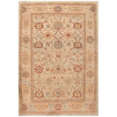21st Century Large Tan or Blue Persian Sultanabad Carpet 12'2'x18'3"