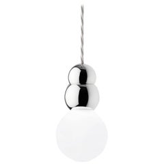 Michael Anastassiades Polished Nickel Ball Light Pendant Flex Rod Collection