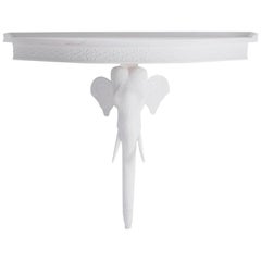 Midcentury White Lacquer Console