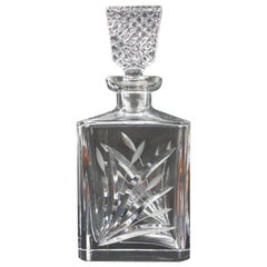  1950s Art Deco Crystal Whiskey Carafe