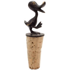 Duck Figurine Bottle Stopper by Richard Rohac