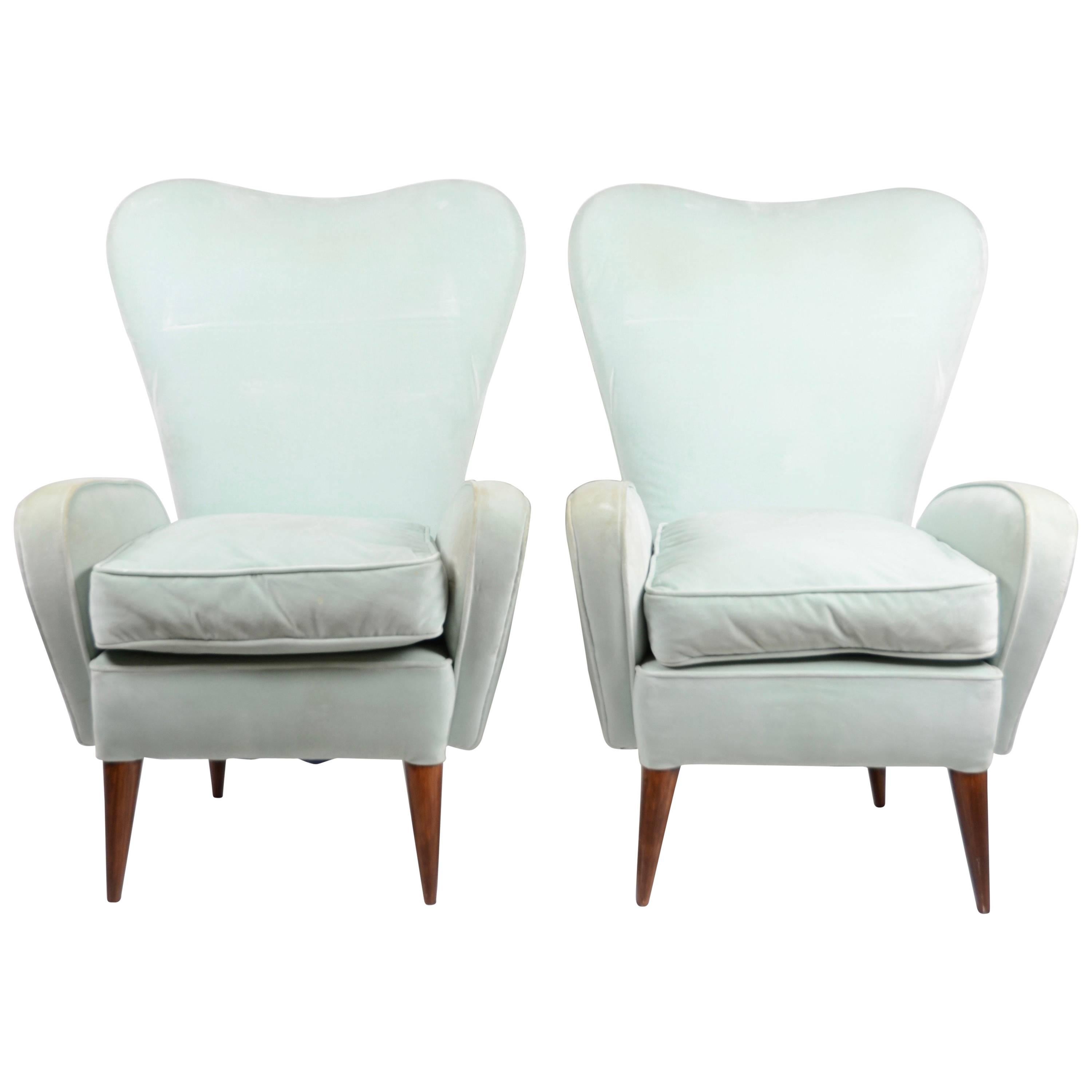 Lounge Chairs, Italian, 1950s-1960s