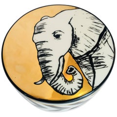 Jonathan Adler Round Elephant Box