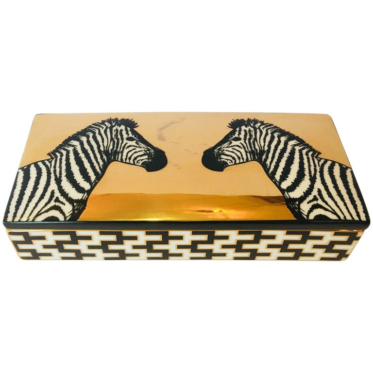 Jonathan Adler Zebra Box at 1stDibs