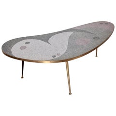 Huge Berthold Muller Mosaic Coffee Table