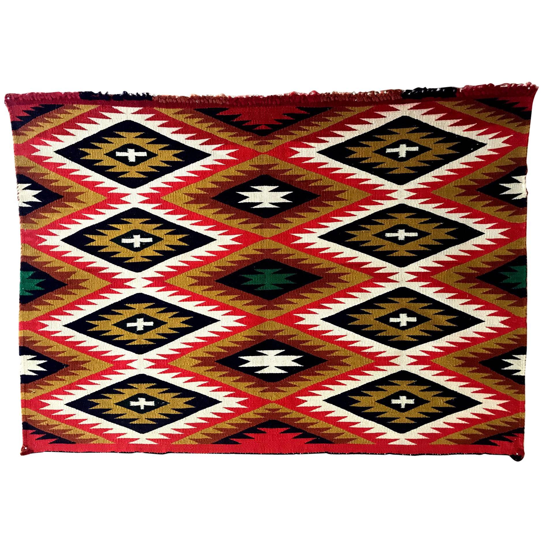 Framed Navajo Germantown Weaving