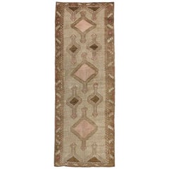 Used Turkish Kars Gallery Rug with Modern Bohemian Mission Style