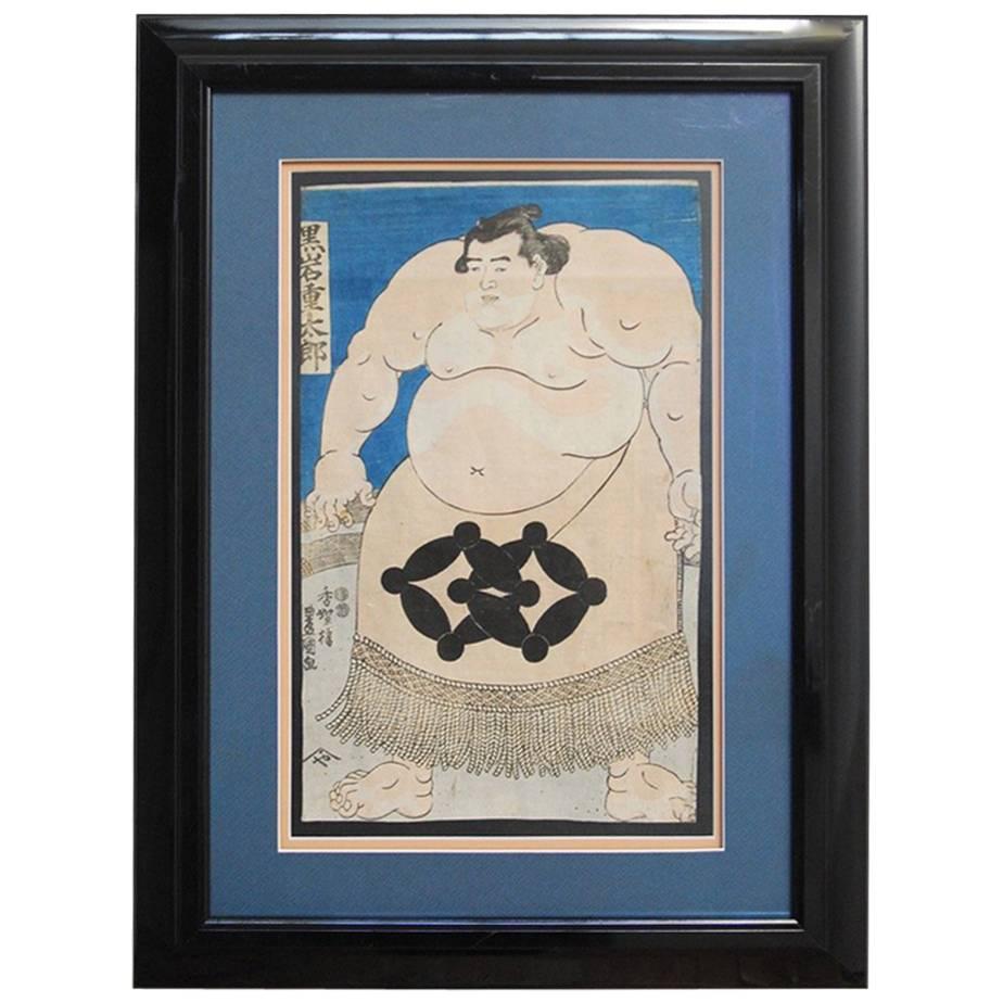 Utagawa Kunisada ‘Toyokuni III’ Sumo Woodblock Print