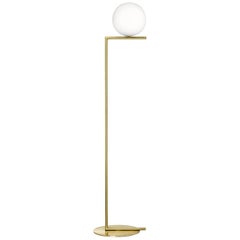 Michael Anastassiades Flos Brass IC F1 Floor Lamp Light with Globe