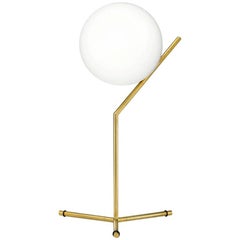 Michael Anastassiades Flos Brass IC T1 High Table Lamp Light with Globe