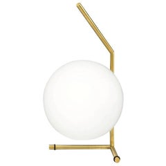 Michael Anastassiades Flos Brass IC T1 Low Table Lamp Light with Globe