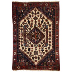 Tapis persan Shiraz vintage de style tribal moderne