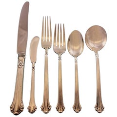 sterling silver service for 12 Silver Plumes by Towle Sterling Silver Flatware Service for 12 Set 77 Pieces