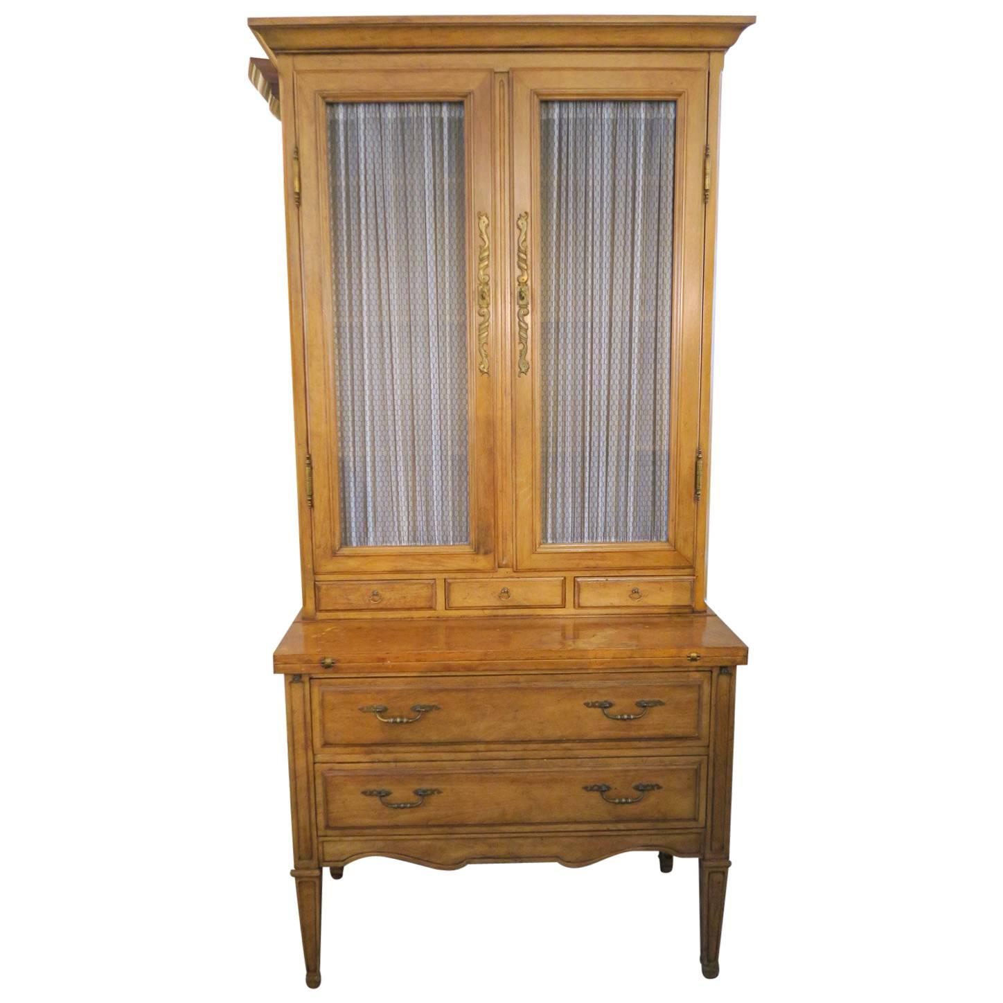 ON SALE NOW!  Beautiful Louis XVI Style Secretary Storage is Plentiful 