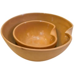 ON SALE NOW! Magnificent Set of Two Tiffany & Co. Elsa Peretti Thumbprint Bowls