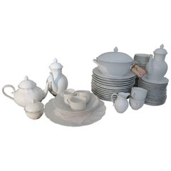 ON SALE NOW! Set of 96 Pieces Romantica Kairom White Ribbed Scalloped Dishware