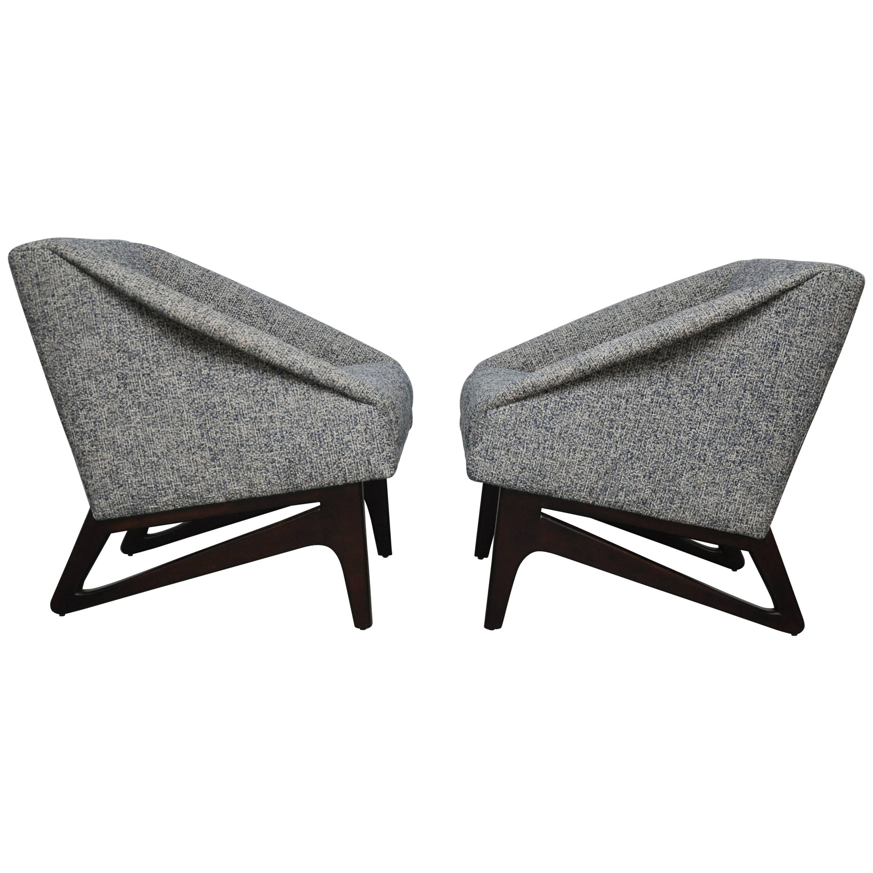 Italian Sculptural Form Lounge Chairs