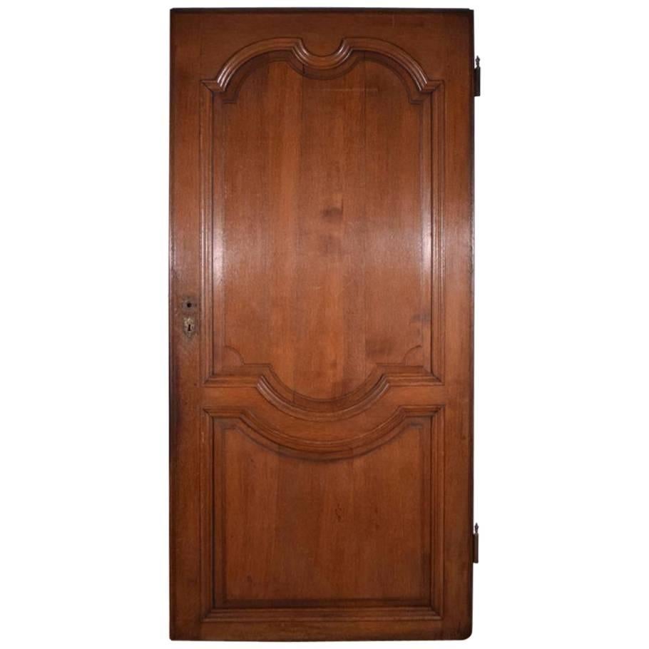 Antique French Oakwood Door from the 1700s or Early 1800s For Sale