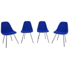 Set of Four DSX Side Chairs by Charles & Ray Eames for Herman Miller, USA, 1960s