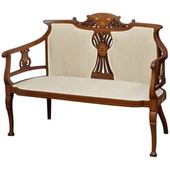 Antique Edwardian Mahogany Sofa