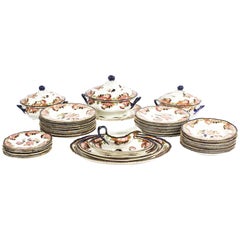 Cambridge Pattern 57 Piece Part Dinner Service by Wood & Son, 19th Century