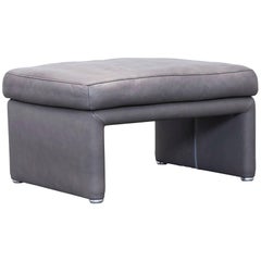 Koinor Raoul Designer Footstool Leather Brown One Seat Couch