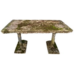 Rare Form French Rectangular Faux Bois Table