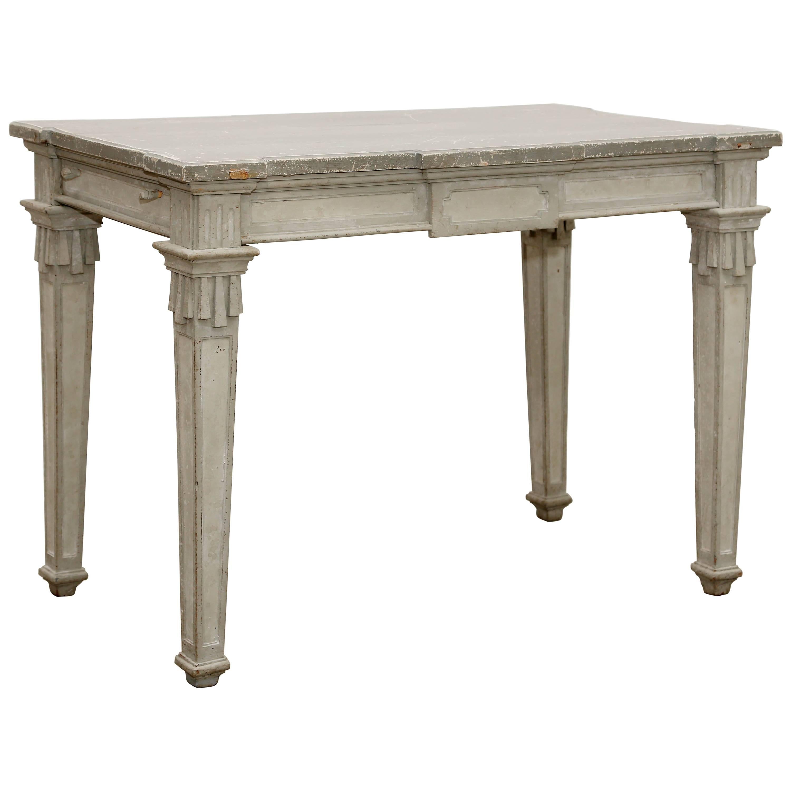 Antique Swedish Period Gustavian Painted Console Table Early 19th Century