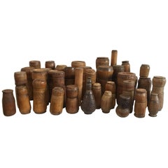 19th-20th Century Collection of Tobacco Lime Containers from Papua New Guinea 