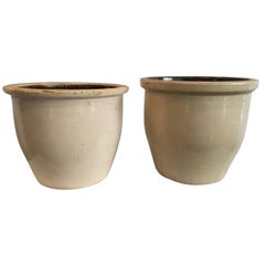 Early 20th Century American Glazed Clay Storage Vessels