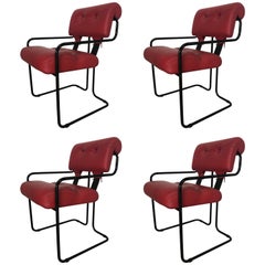 Rare Set of Four “Tucroma” Chairs by Guido Faleschini for Pace Collection