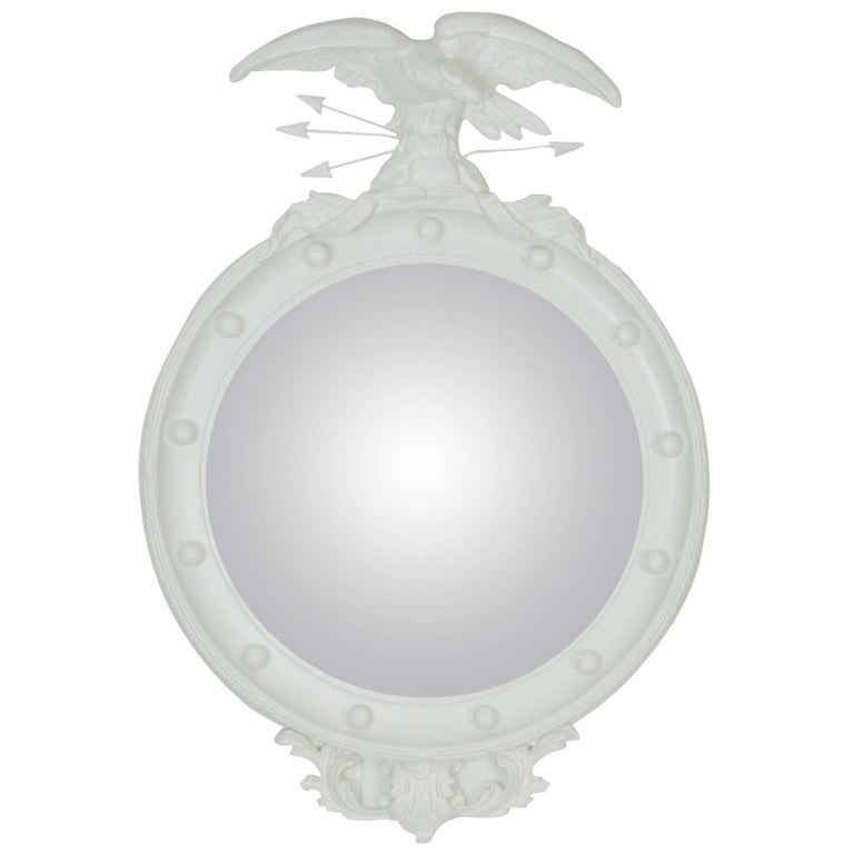 Vintage Regency Eagle Convex Mirror at 1stdibs