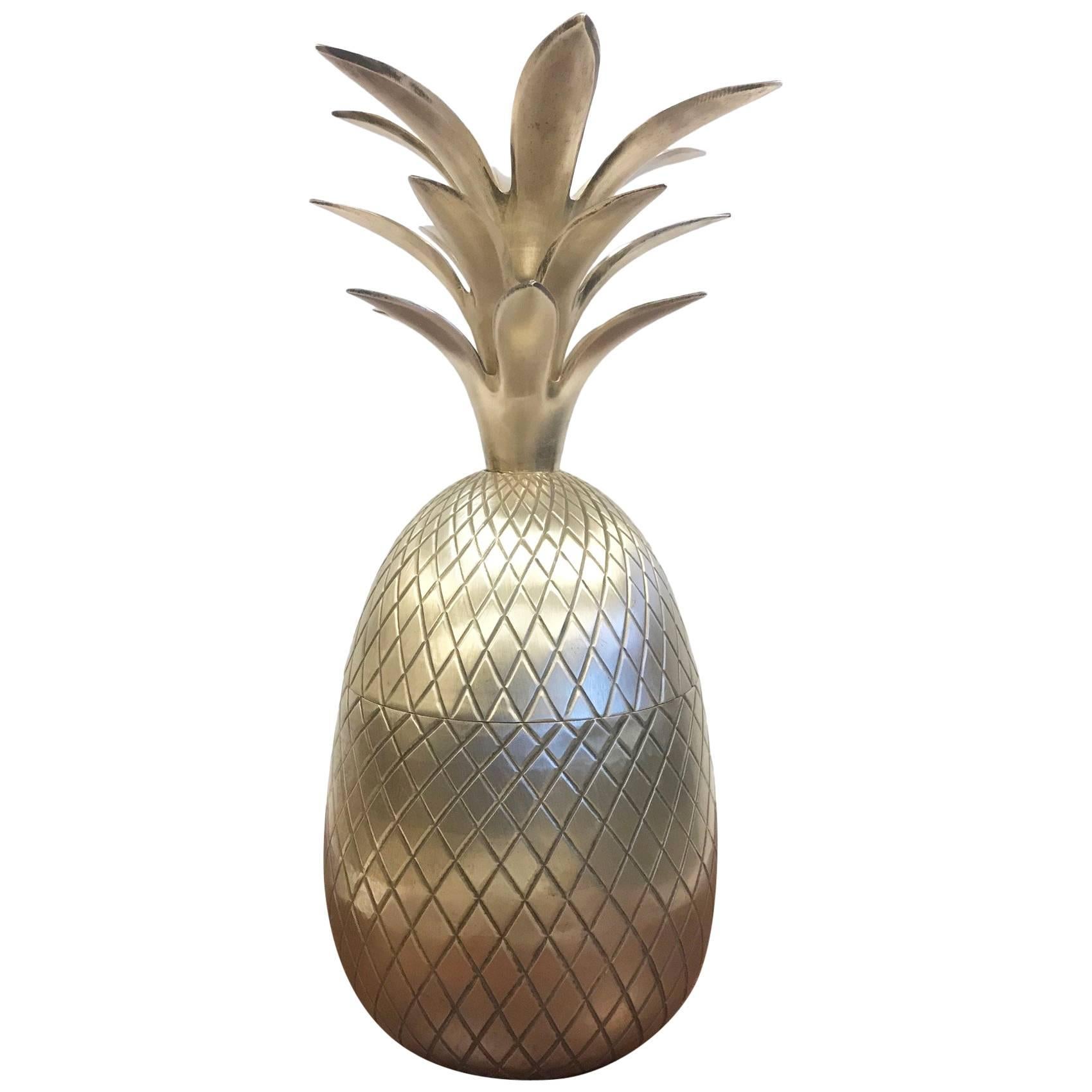 Brass Pineapple Ice Bucket by Michel Dartois