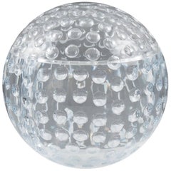 1980s Modern Lucite Ice Bucket Golf Ball Design