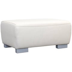 Musterring Designer Footstool Leather Beige One Seat Couch