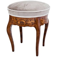 Small Baroque Stool, 18th Century