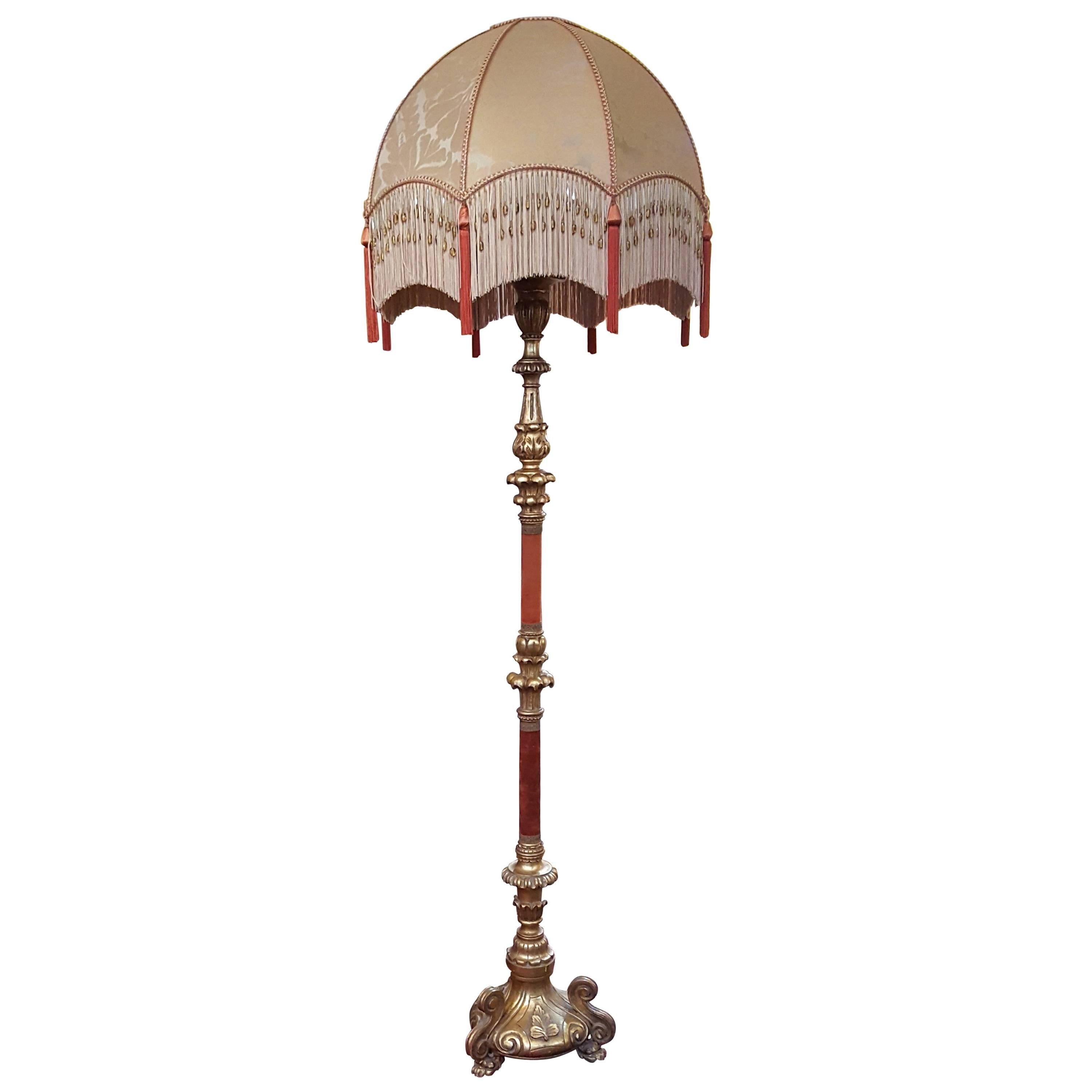 1960s Giltwood Standard Lamp