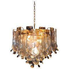 Vintage Murano Glass Chandelier by Mazzega, Italy, 1960s