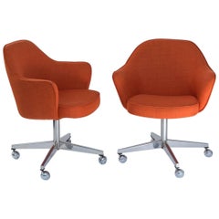 Pair of Saarinen for Knoll Executive Swivel Chairs