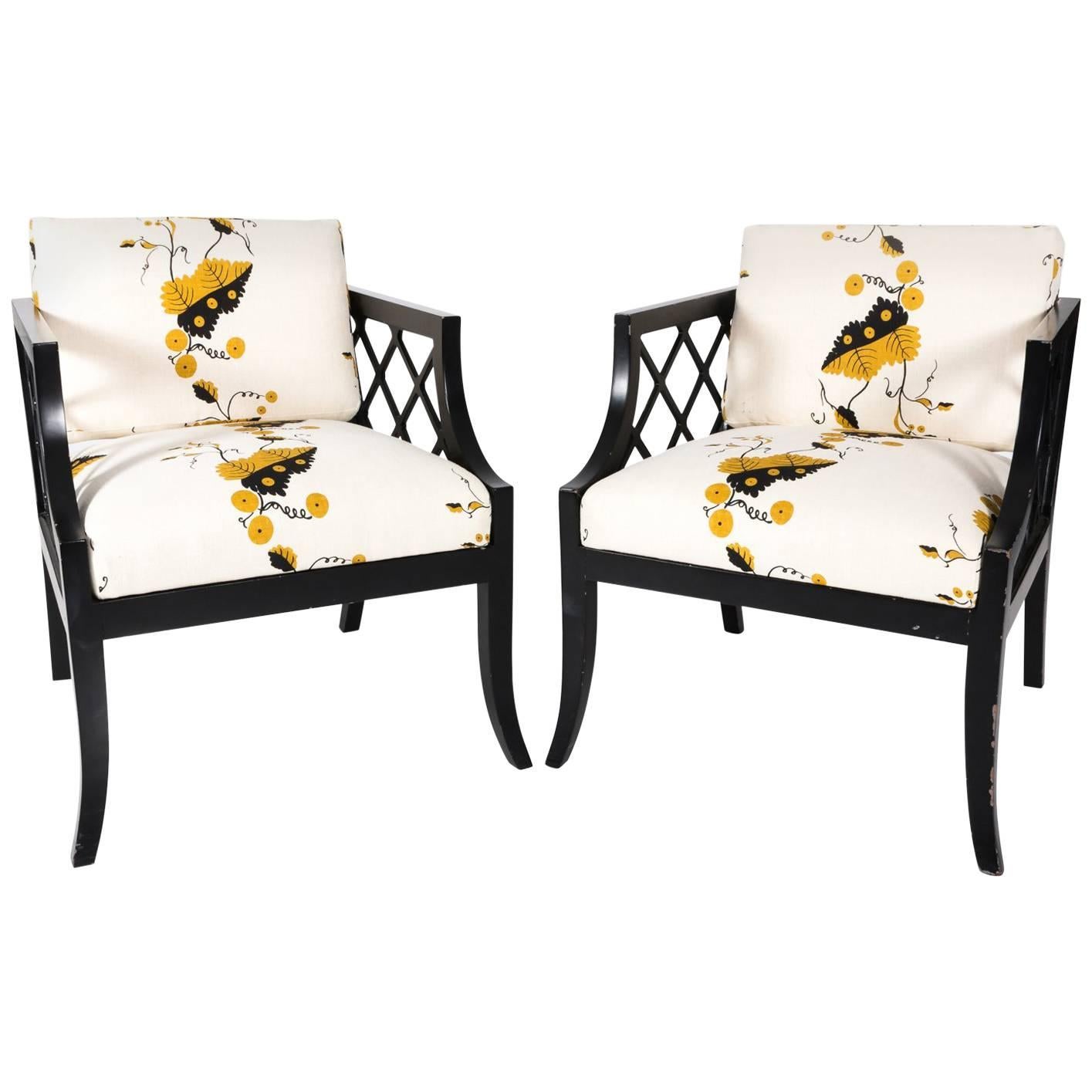 Mid-20th Century Chinoiserie Style Armchairs