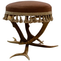 Very Unusual Hunting Pouf, France, Late 19th Century