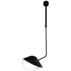 Serge Mouille Bookshelf Curved Ceiling Lamp