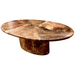 Aldo Tura Goat Skin Dining Table