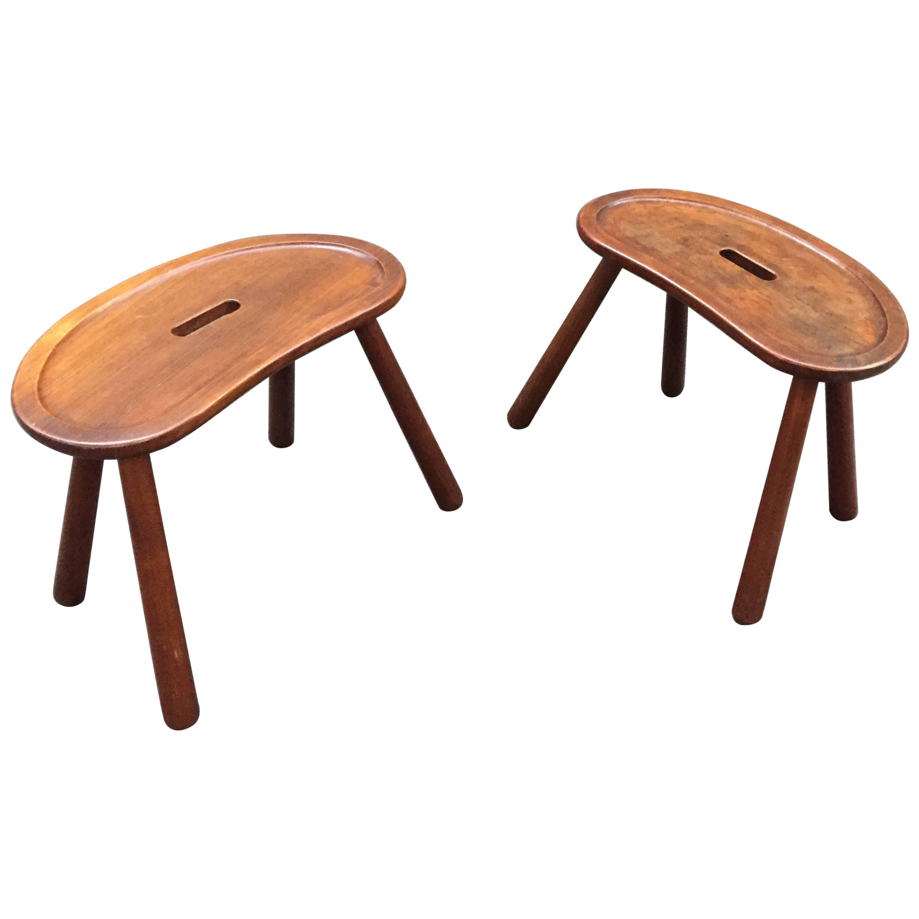 Pair of Scandinavian Stools