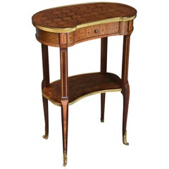 Late 19th Century French Parquetry Two-Tier Kingwood Occasional Table