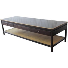 Paul McCobb for Calvin "Irwin Collection" Double-Sided Leather Top Coffee Table
